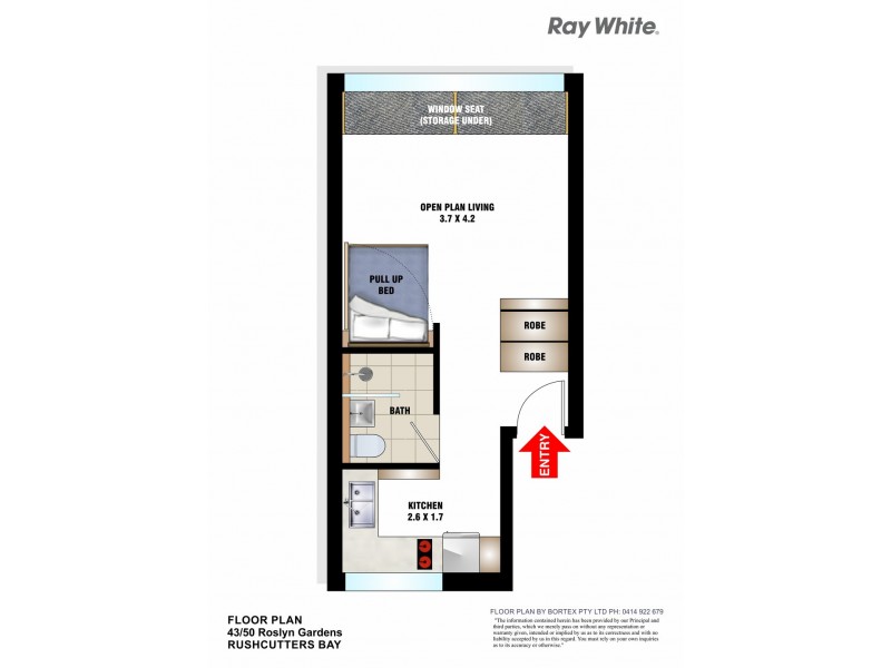 43/50 Roslyn Gardens, Elizabeth Bay NSW 2011 Floorplan