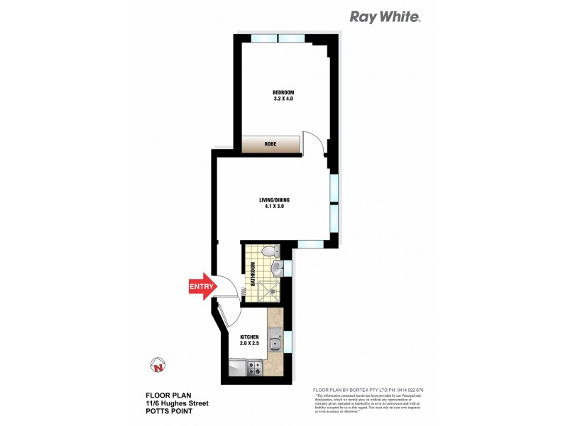 11/6-8 Hughes Street, Potts Point NSW 2011 Floorplan