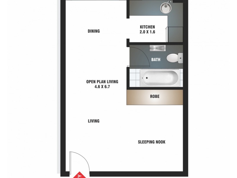 46/2 Greenknowe Ave, Elizabeth Bay NSW 2011 Floorplan