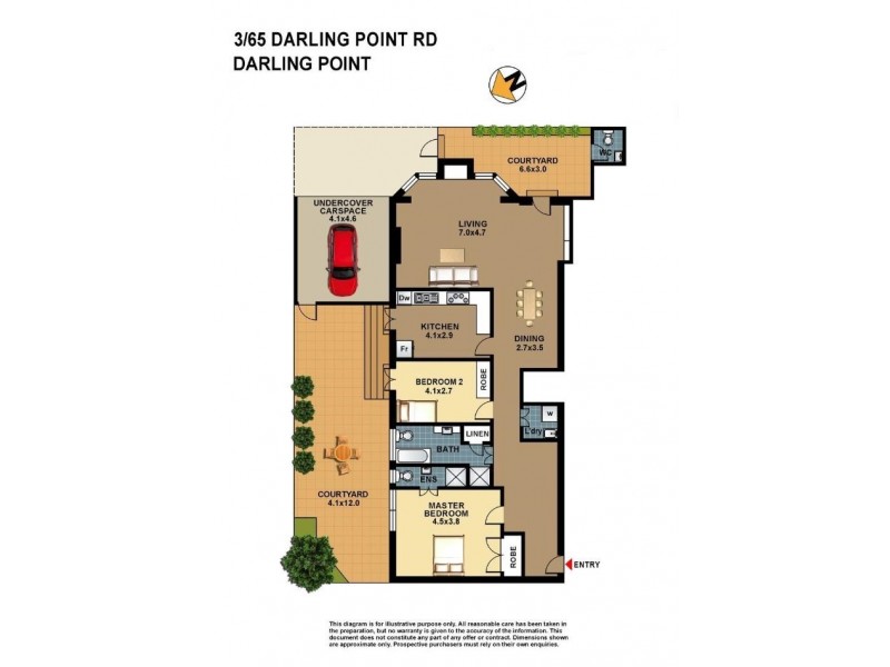 3/65 Darling Point Road, Darling Point NSW 2027 Floorplan