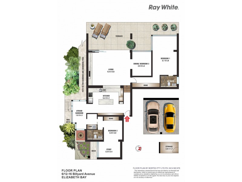 6/12-16 Billyard Avenue, Elizabeth Bay NSW 2011 Floorplan