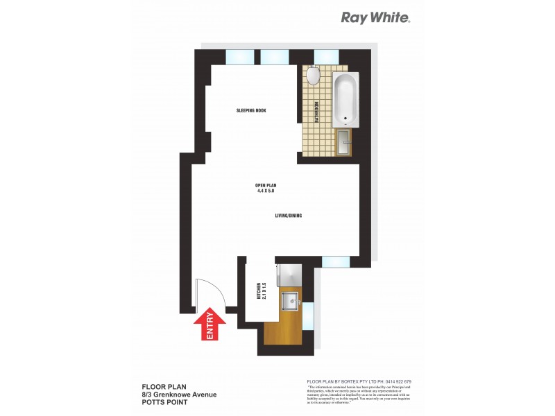 8/3-5 Greenknowe Ave, Potts Point NSW 2011 Floorplan