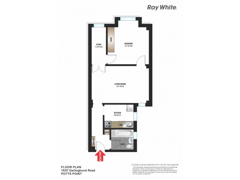 15/57 Darlinghurst Road, Potts Point NSW 2011 Floorplan