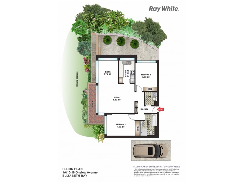 1A/15-19 Onslow Ave, Elizabeth Bay NSW 2011 Floorplan