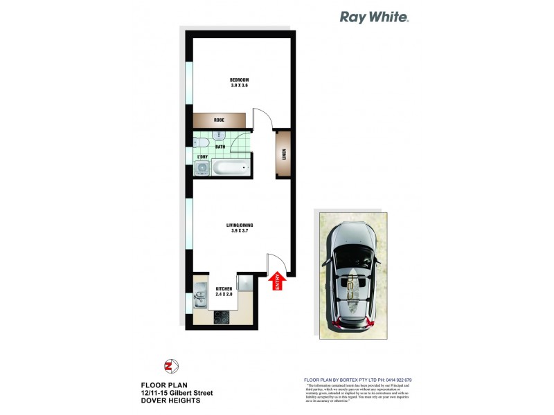 12/11-15 Gilbert St, Dover Heights NSW 2030 Floorplan