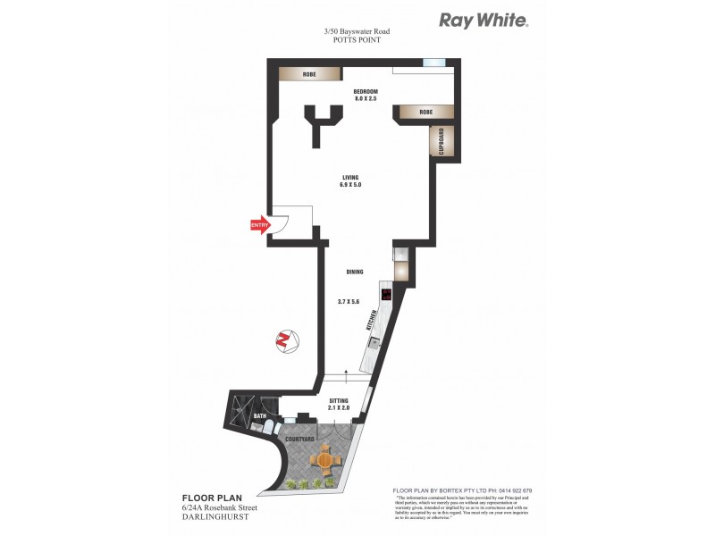 3/50 Bayswater Road, Potts Point NSW 2011 Floorplan