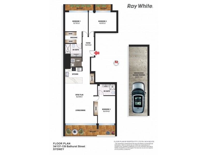 34/137 Bathurst Street, Sydney NSW 2000 Floorplan