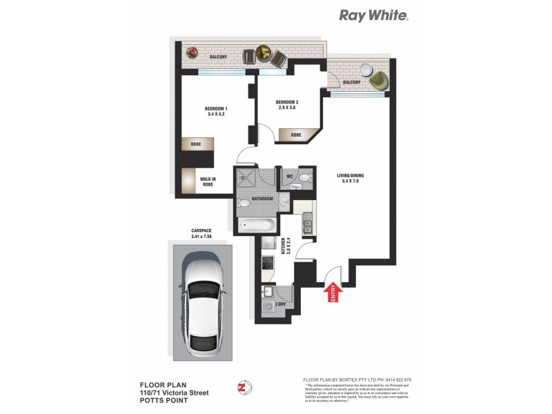 110/71 Victoria Street, Potts Point NSW 2011 Floorplan