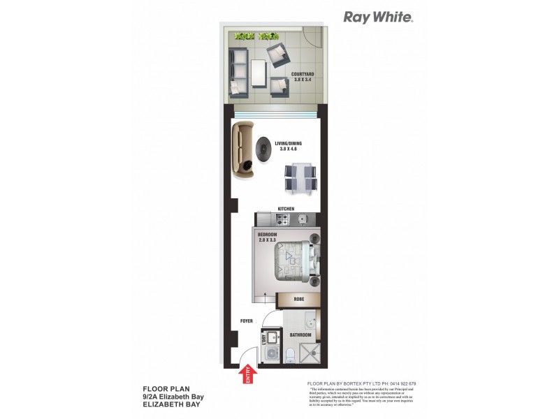 9/2A Elizabeth Bay Road, Elizabeth Bay NSW 2011 Floorplan