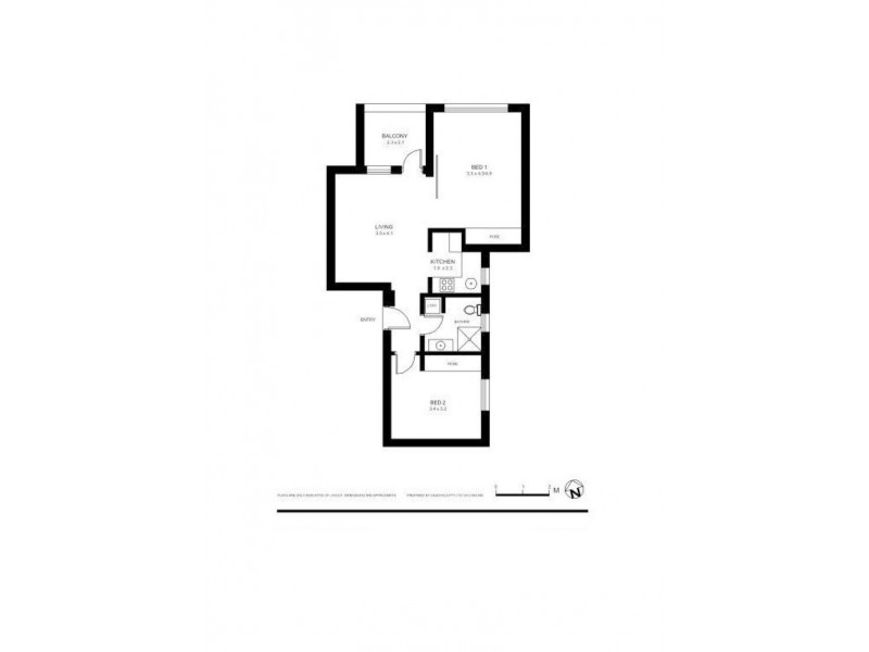 105/10B Challis Avenue, Potts Point NSW 2011 Floorplan
