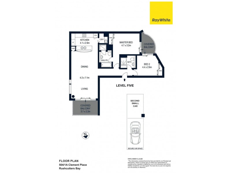 504/1a Clement Place, Rushcutters Bay NSW 2011 Floorplan