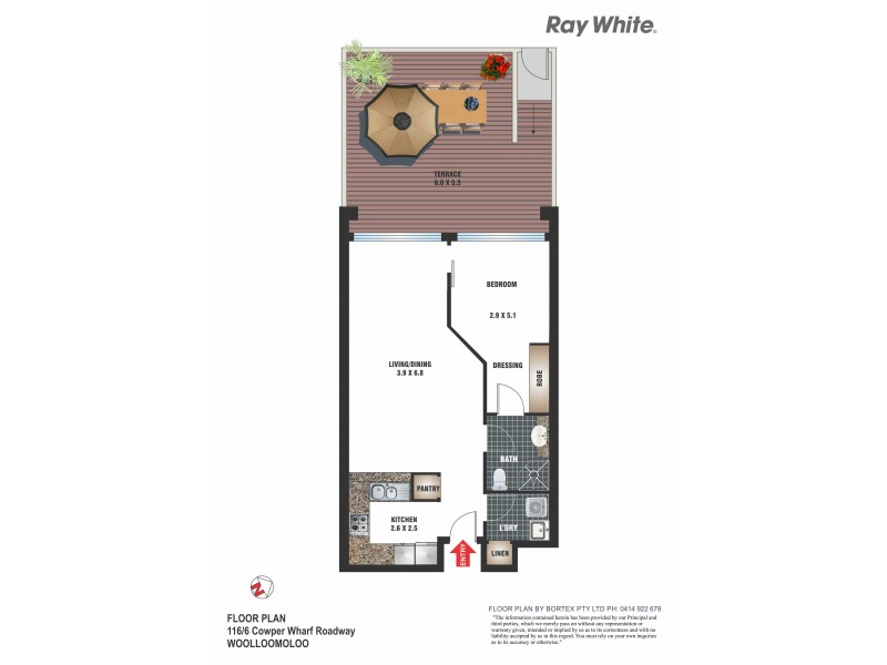 116/6 Cowper Wharf Road, Woolloomooloo NSW 2011 Floorplan