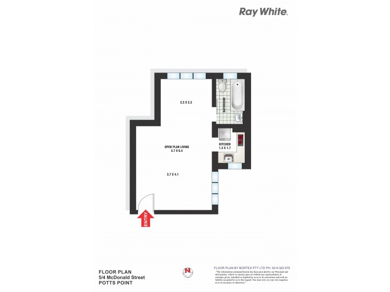 5/4 McDonald Street, Potts Point NSW 2011 Floorplan