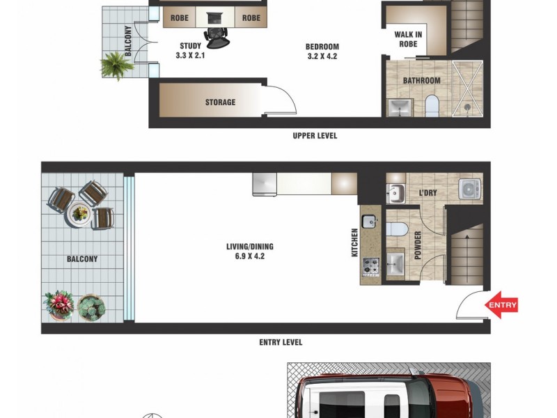 7/22 Rockwall Crescent, Potts Point NSW 2011 Floorplan