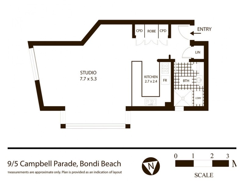 39/5 Campbell Parade, Bondi Beach NSW 2026 Floorplan