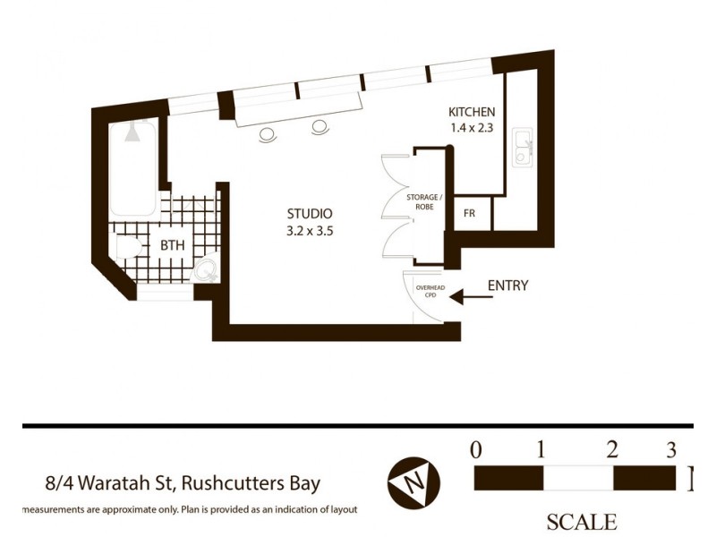 8/4 Waratah Street, Rushcutters Bay NSW 2011 Floorplan