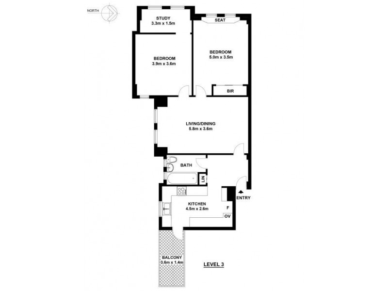 17/123-125 Macleay Street, Potts Point NSW 2011 Floorplan