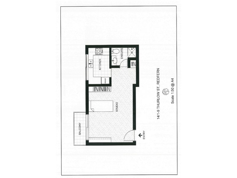 14/1-9 Thurlow Street, Redfern NSW 2016 Floorplan