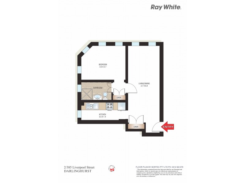 2/385 Liverpool Street, Darlinghurst NSW 2010 Floorplan