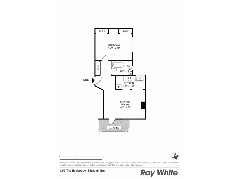 12/9 Esplanade, Elizabeth Bay NSW 2011 Floorplan