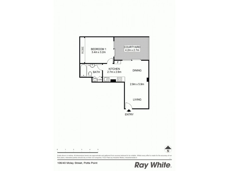 106/40 Macleay Street, Potts Point NSW 2011 Floorplan