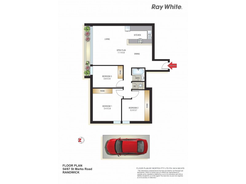 54/67 St Marks Road, Randwick NSW 2031 Floorplan