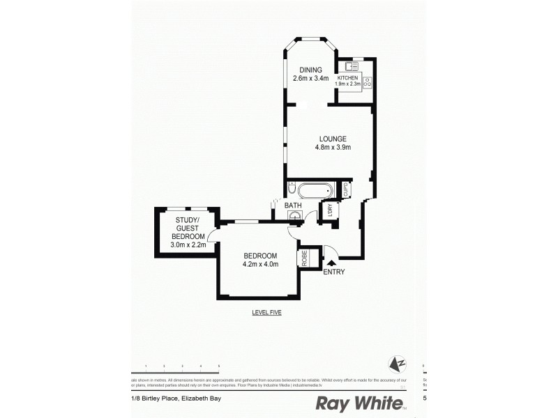51/8 Birtley Place, Elizabeth Bay NSW 2011 Floorplan