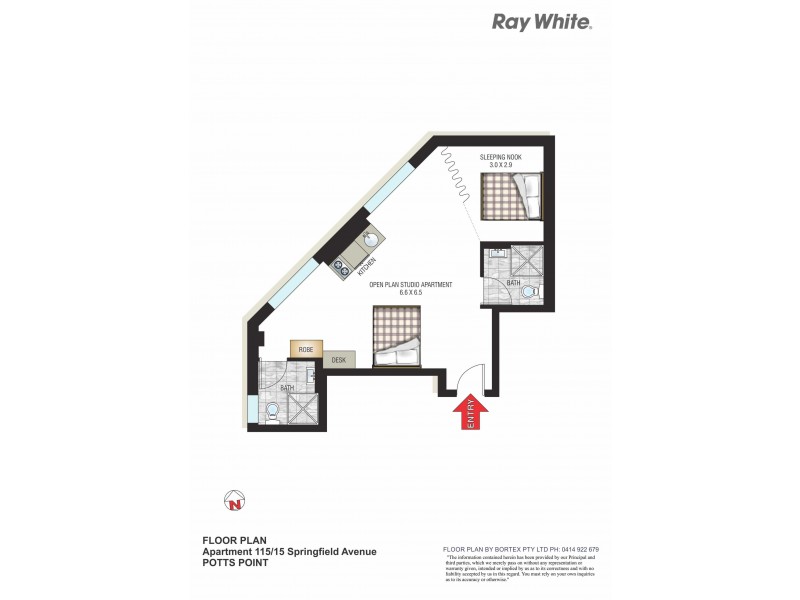 115/15 Springfield Avenue, Potts Point NSW 2011 Floorplan