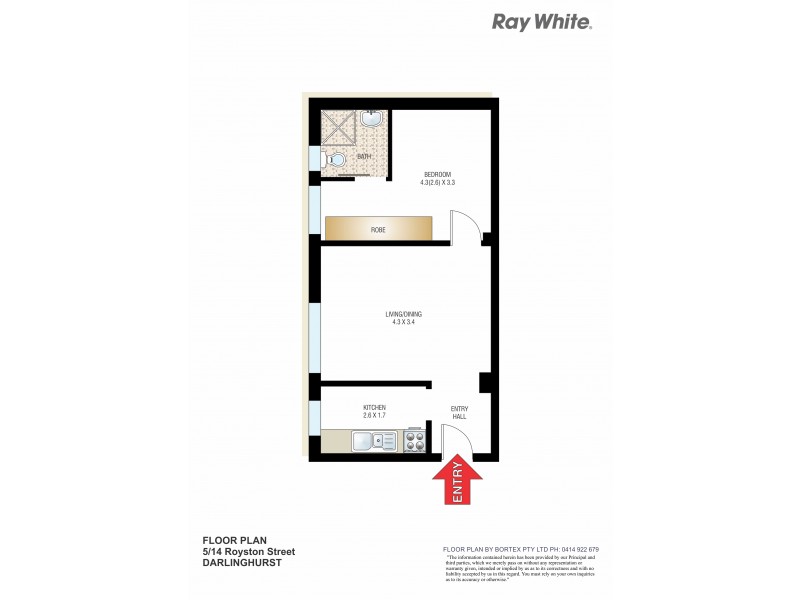 5/14 Royston Street, Darlinghurst NSW 2010 Floorplan