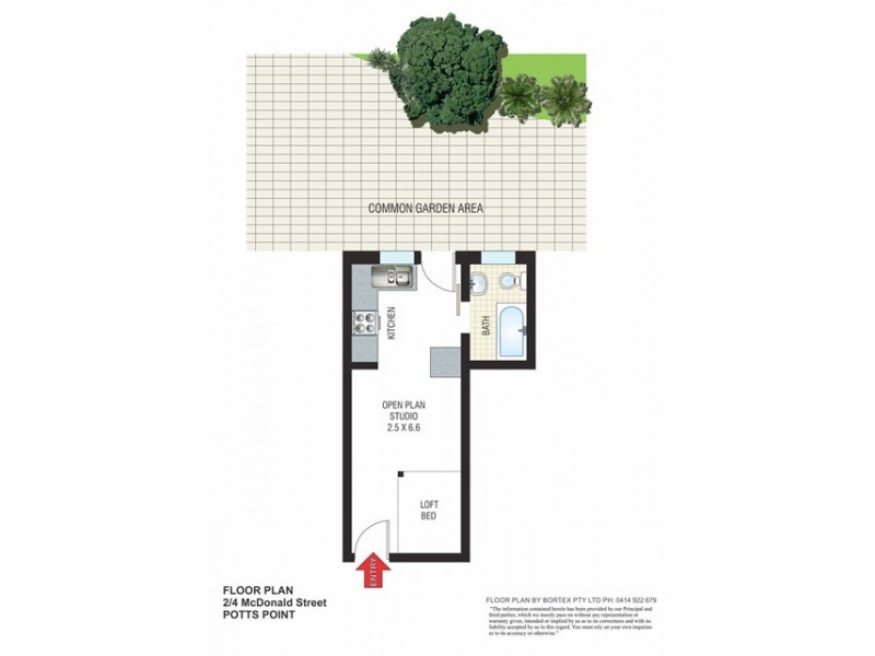 2/4 McDonald Street, Potts Point NSW 2011 Floorplan