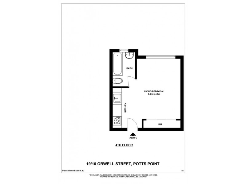 19/10-12 Orwell Street, Potts Point NSW 2011 Floorplan