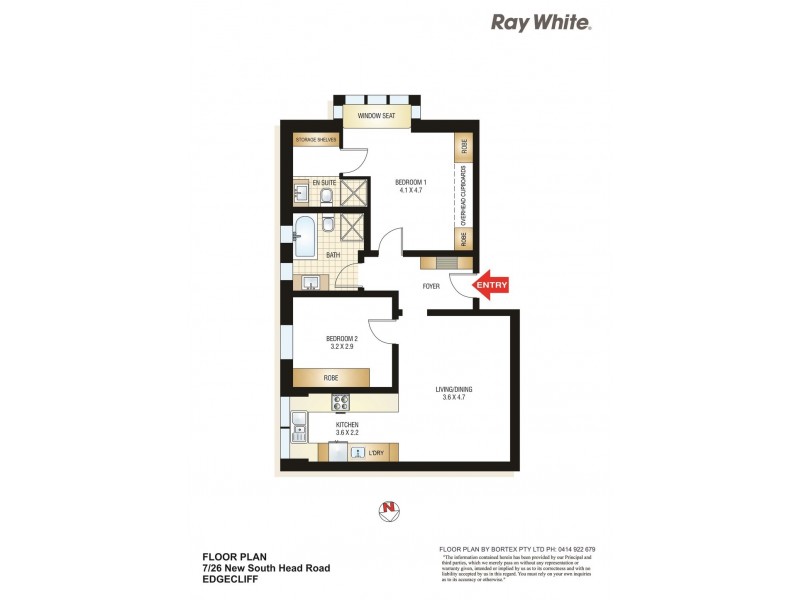 7/26 New South Head Road, Edgecliff NSW 2027 Floorplan