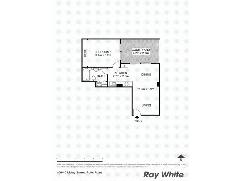 106/40 Macleay Street, Potts Point NSW 2011 Floorplan
