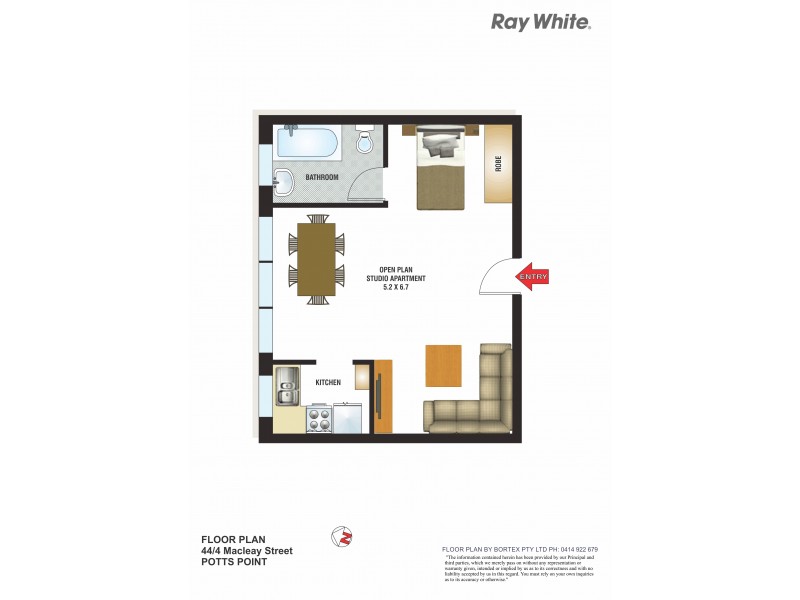 44/4 Macleay Street, Potts Point NSW 2011 Floorplan