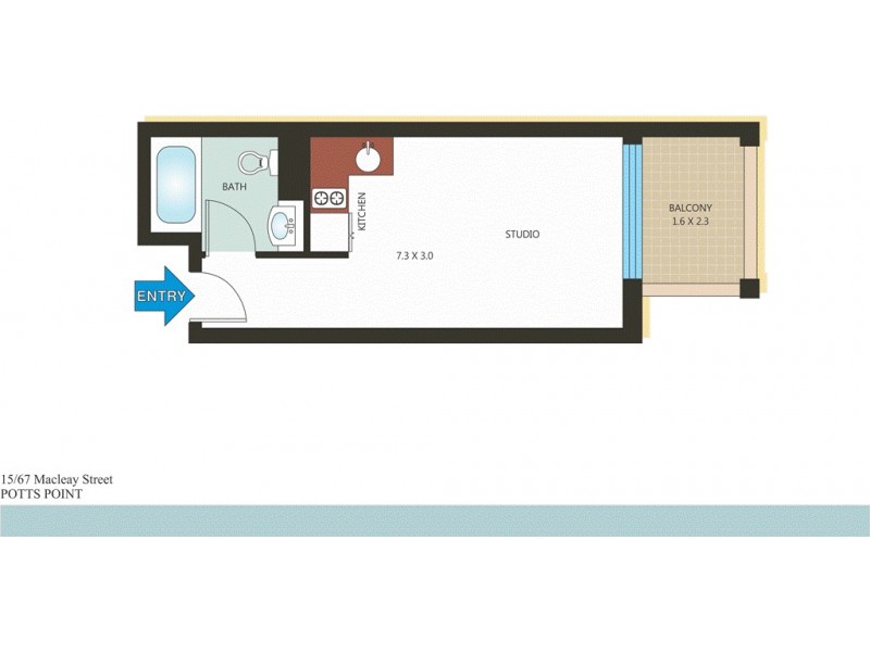 15/67-69 Macleay Street, Potts Point NSW 2011 Floorplan