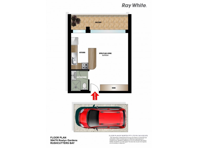 504/76 Roslyn Gardens, Elizabeth Bay NSW 2011 Floorplan