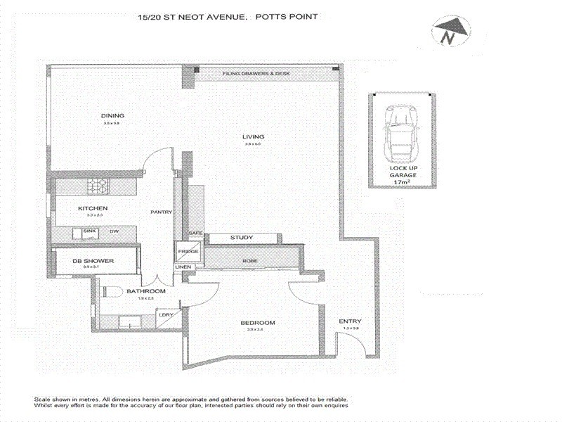15/20-22 St Neot Avenue, Potts Point NSW 2011 Floorplan