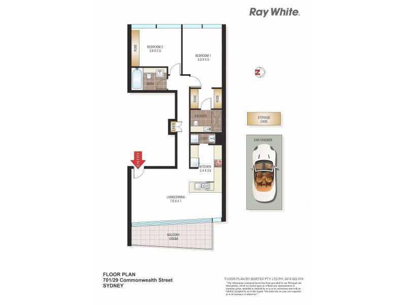 701/29 Commonwealth Street, Surry Hills NSW 2010 Floorplan