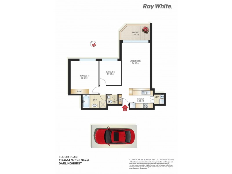 114/6-14 Oxford Street, Darlinghurst NSW 2010 Floorplan