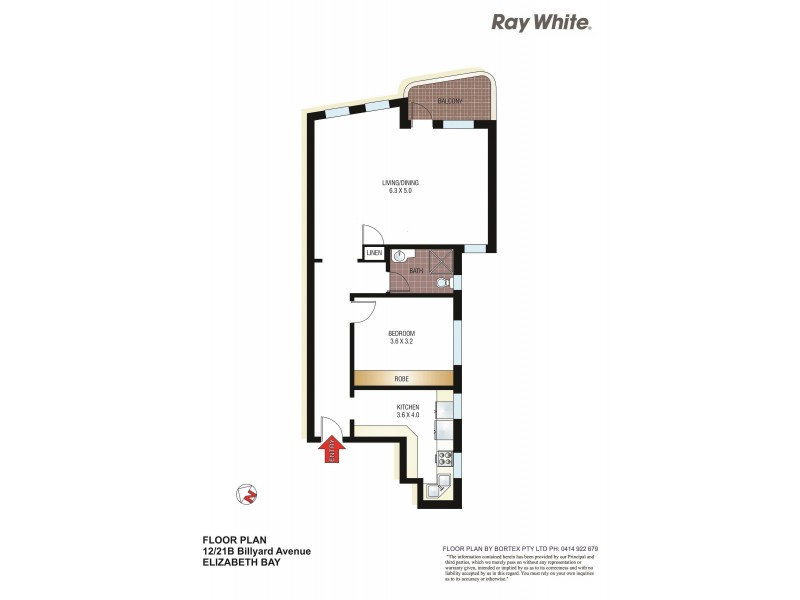 12/21b Billyard Avenue, Elizabeth Bay NSW 2011 Floorplan