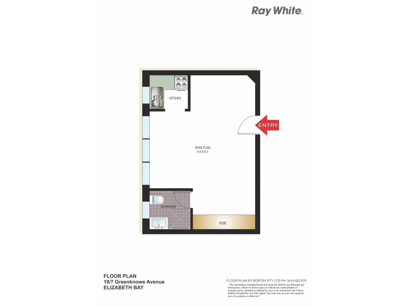19/7 Greenknowe Avenue, Elizabeth Bay NSW 2011 Floorplan