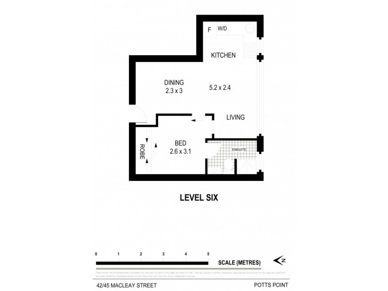 42/45 Macleay Street, Potts Point NSW 2011 Floorplan