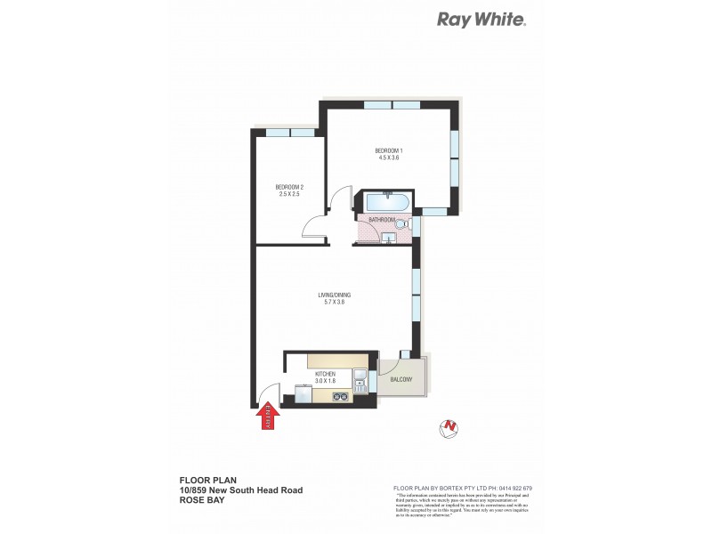 10/859 New South Head Road, Rose Bay NSW 2029 Floorplan