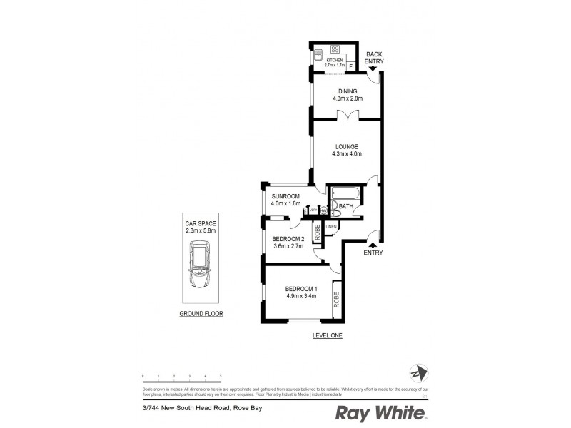 3/744 New South Head Road, Rose Bay NSW 2029 Floorplan