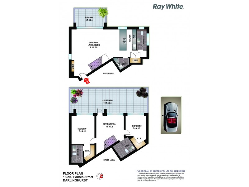13/299 Forbes Street, Darlinghurst NSW 2010 Floorplan
