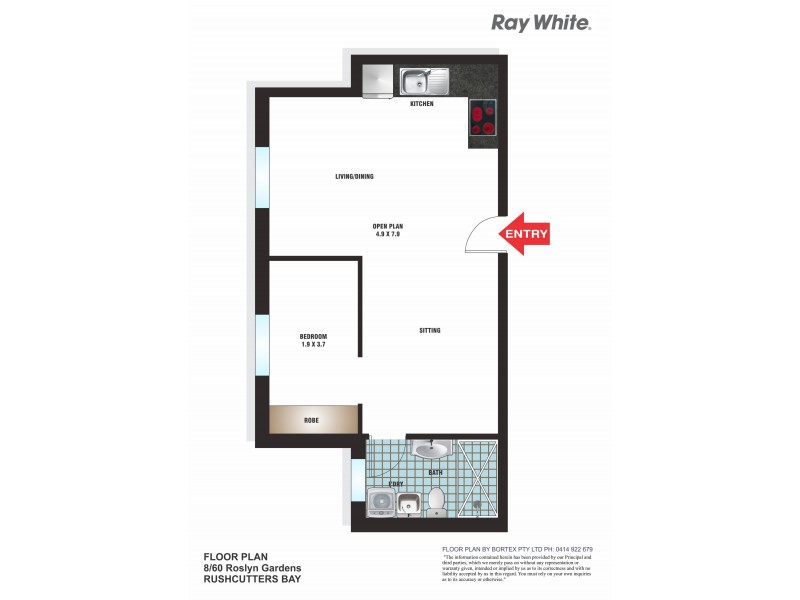 8/60 Roslyn Gardens, Elizabeth Bay NSW 2011 Floorplan