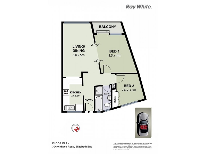 30/19 Ithaca Road, Elizabeth Bay NSW 2011 Floorplan