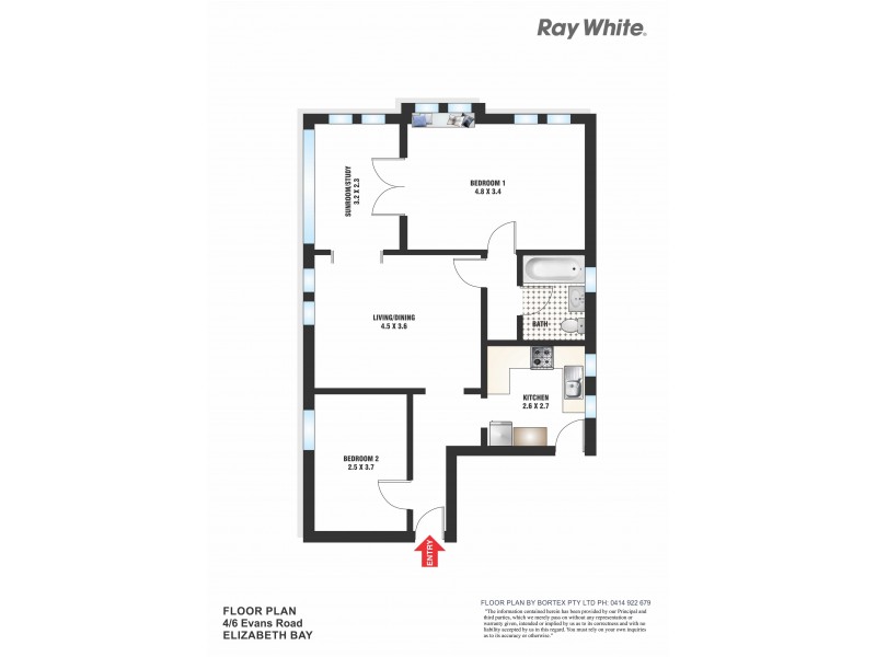 4/6 Evans Road, Elizabeth Bay NSW 2011 Floorplan