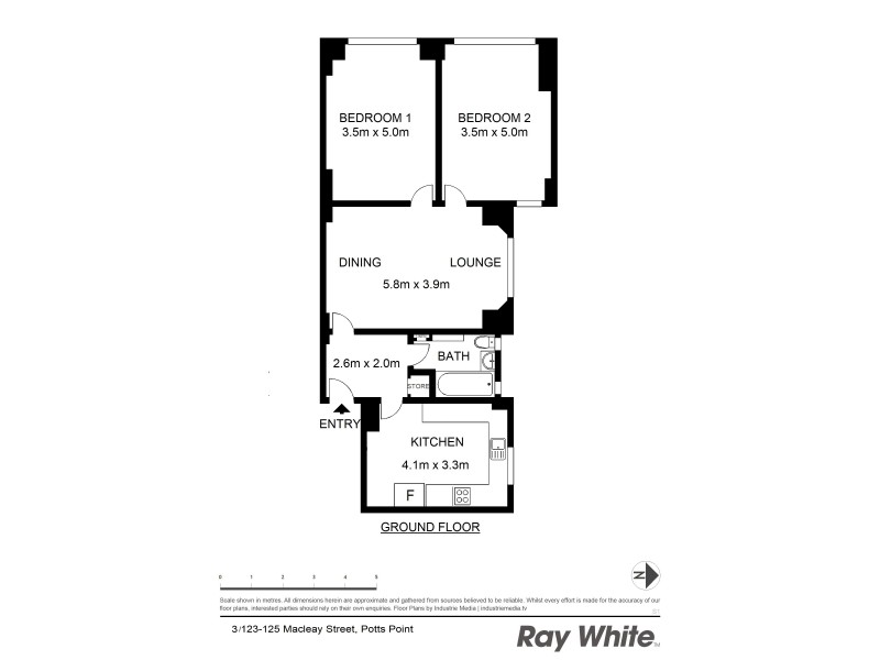3/123-125 Macleay Street, Potts Point NSW 2011 Floorplan
