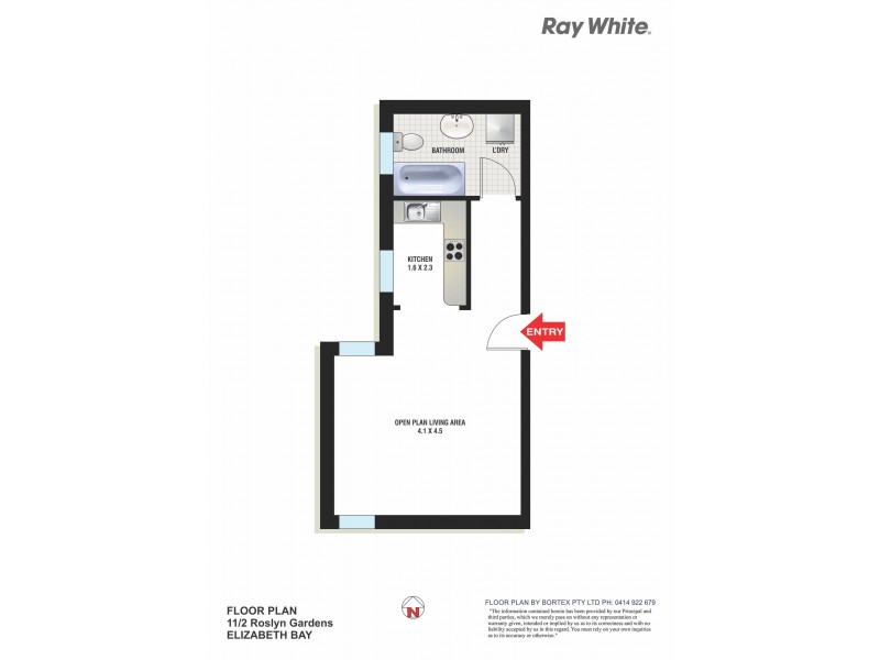 11/2 Roslyn Gardens, Elizabeth Bay NSW 2011 Floorplan